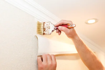 Pose de papier peint à Trélivan — revêtements muraux et toiles de verre